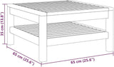 vidaXL Patio Sofa Set 2 Piece, Sectional Sofa with Cushions, Modular Seat with Tea Table - Photo 4