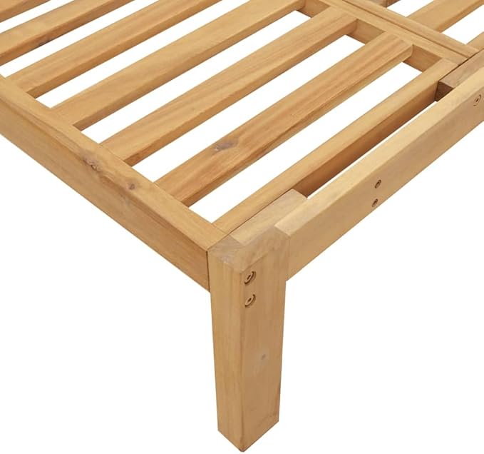 Pallet Middle Sofa Natural Wood Solid Acacia Wood Poolside sectional Poolside Seating for Lawn Deck