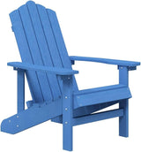 Aqua Blue Garden Adirondack Chair High Density Polyethylene Durable Outdoor Furniture for Patio and Garden Relaxation - Photo 3