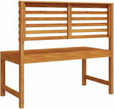 Garden Bench Brown 100 x 50 x 91cm Solid Acacia Wood,Sturdy Patio Bench with Modern Design for Outdoor Use - Photo 5
