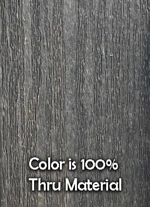 DuraWeather Poly® Adirondack Porch Rocker (Coastal Grey (Wood Grain) on Black)