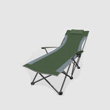 ZIRIA Outdoor Foldable Simple Camping Lounge Chair, Multifunctional Office Single Lunch Break Lounge Chair - Photo 1