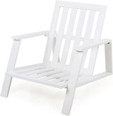 Merax Acacia Wood Outdoor Chaise Lounge Chair Set of 2 - Photo 7
