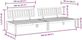 Pallet Sofa Natural Acacia Solid Acacia Wood with Oil Finish Outdoor Furniture Poolside sectional for Balcony Lawn - Photo 2