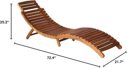 Sunlounger Outdoor Chaise,Outdoor Lounge Chairs Set of 2,Chaise Lounge,Lounge Chairs for Outside,Pool Lounge Chairs,Outdoor Chaise Lounge,with Table Solid Acacia Wood Brown