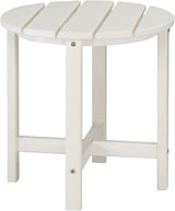 Beach Outdoor Side Table with 2 Layer Storage, Plastic Waterproof and UV Resistant HDPE Adirondack Coffee End Tables - Photo 1