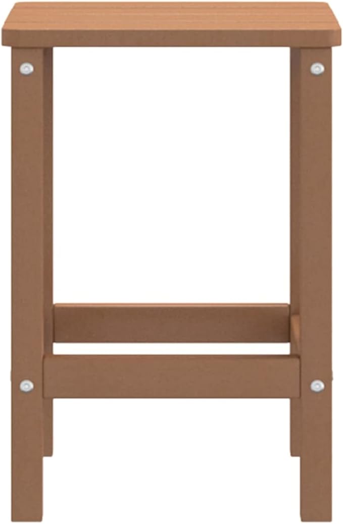 Adirondack Garden Table Adirondack Chair Wood Recliner Chair Adirondack Garden Chair Deck Chair Balcony Chair Garden Lounger Brown 38 x 38 x 46 cm HDPE