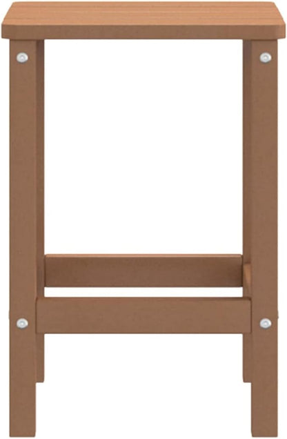 Adirondack Garden Table Adirondack Chair Wood Recliner Chair Adirondack Garden Chair Deck Chair Balcony Chair Garden Lounger Brown 38 x 38 x 46 cm HDPE