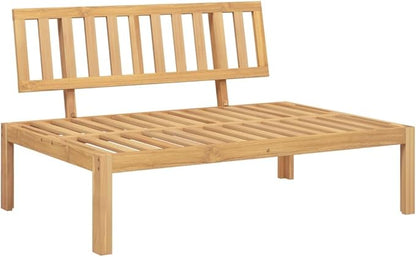 vidaXL 5-Piece Patio Pallet Sofa Set - Solid Acacia Wood - Modular Sectional Sofas with Table for Garden, Deck, Patio