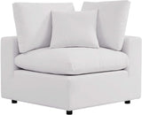 Modway Commix Overstuffed Outdoor Patio Corner Chair in White - Photo 1