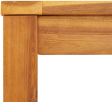 vidaXL - Solid Wood Acacia Outdoor Patio Dining Table 43.3"x21.7"x29.5" - Modern Rectangular Table for Garden Terrace - Photo 7
