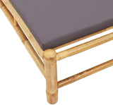 Bamboo Chaise Lounge Chair Outdoor, 78.3"x21.7" Adjustable Reclining Patio Sun Lounger with Removable Cushions - Photo 8