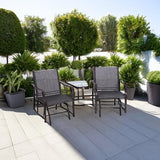 Outsunny Outdoor Glider Chairs with Coffee Table - Photo 6