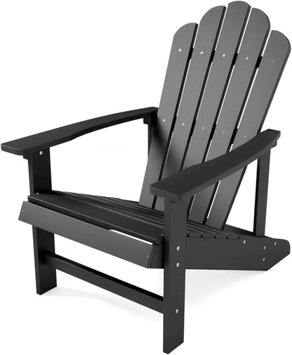 Adirondack Chairs Weather Resistant, Patio Firepit Chair, Sturdy Outside Chairs, Lawn Chairs, Easy Assembly 350lb, for Outdoor Patio Yard