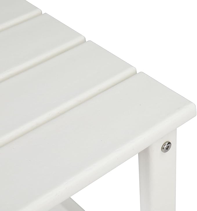 Beach Outdoor Side Table with 2 Layer Storage, Plastic Waterproof and UV Resistant HDPE Adirondack Coffee End Tables - Photo 7