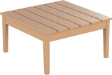 WestinTrends Ashore Outdoor Coffee Table, 32 Inch All Weather Poly Lumber Adirondack Patio Coffee Table Square Low Table - Photo 1