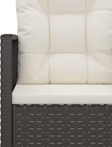 Patio Bench with Cushions Gray 41.3" Poly Rattan Outdoor Benches Garden Benches Outdoor Bench for Park Garden Patio and - Photo 8