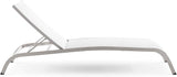 Modway Savannah Outdoor Patio Mesh Chaise Lounge Chair in White 25 x 76.5 x 12 - Photo 3