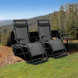 Homall Zero Gravity Chair Patio Folding Lawn Lounge Chairs Outdoor Lounge Gravity Chair Camp Reclining Chair with - Photo 2