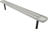 COATEDOUTDOORFURNITURE Heavy-Duty Outdoor Bench Thermoplastic Coated, Expanded Metal, Commercial-Grade Seating - Photo 1
