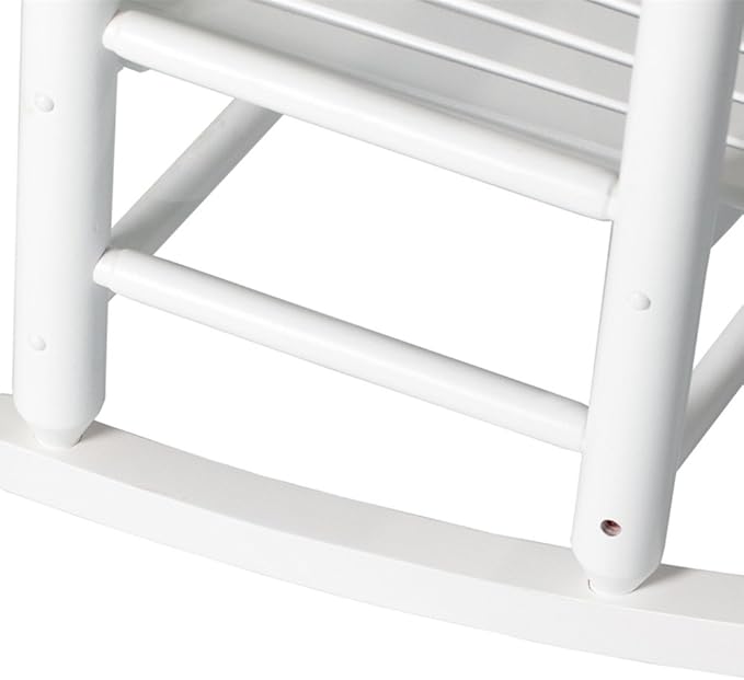 Child Rocking Chair Kids Wooden Rocker Small Baby Toddler Ages 3-6 White Comfy Furniture Outdoor Indoor Reading Room Bedroom Livingroom