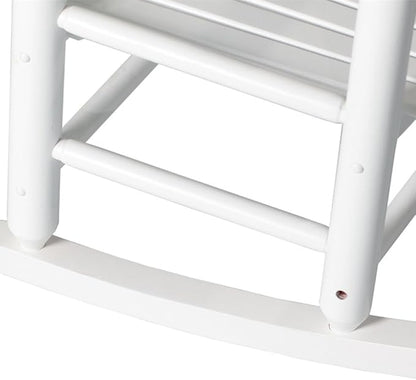 Child Rocking Chair Kids Wooden Rocker Small Baby Toddler Ages 3-6 White Comfy Furniture Outdoor Indoor Reading Room Bedroom Livingroom