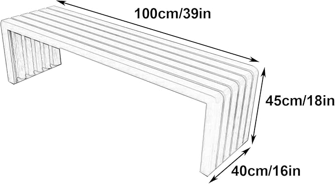 Outdoor Garden Bench, Metal Garden Bench Weatherproof, Galvanized Steel, Load-Bearing 880lbs, for Garden, Porch, Backyard and Park(Beige,100cm/39in)
