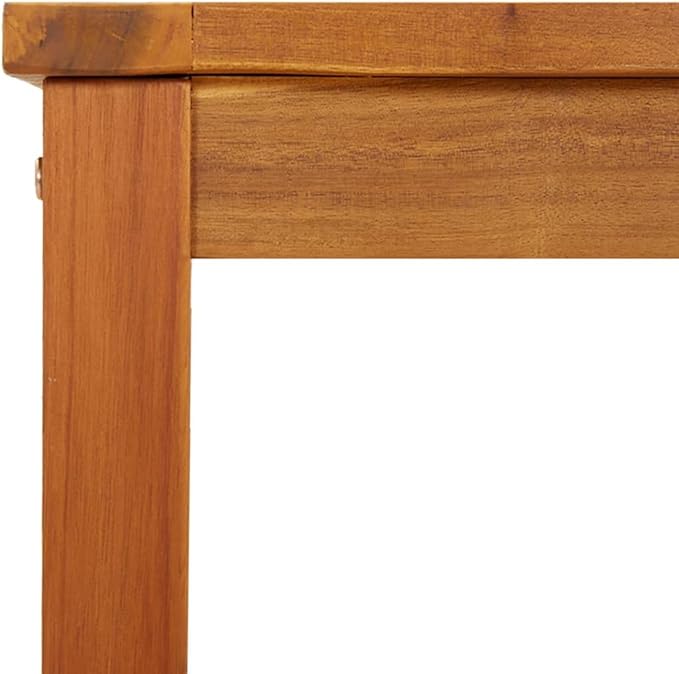 Patio Bench Solid Wood Acacia Outdoor Garden Bench 43.3 Inch Backyard Seating with Sturdy Frame Durable Hardwood for Patio Deck Porch Indoor Use