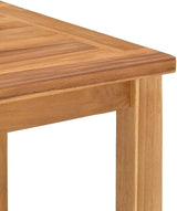 Brown Outdoor Coffee Table 19.69x13.78x14.17 in Solid Teak Small Patio Cocktail Table for Garden Balcony Porch Backyard - Photo 9
