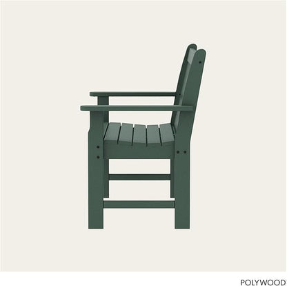 POLYWOOD Vineyard 48" Outdoor Patio Bench, Green