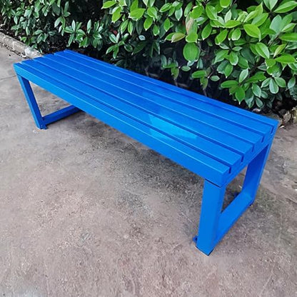 Outdoor Metal Garden Bench, 47.2" Patio Seating, Stylish Porch Furniture for Yard, Park, and Picnic, Durable Outdoor Decor for Front Porch and Backyard