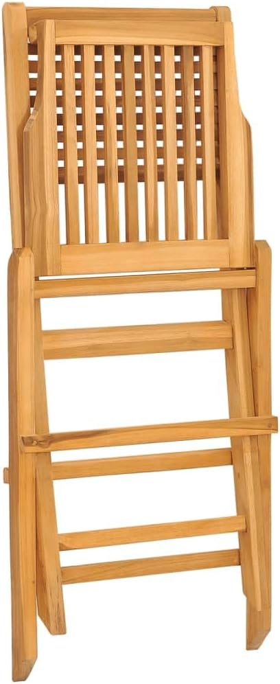 Folding Patio Chairs 2 pcs 18.5"x24.4"x35.4" Solid Wood Teak Outdoor Chairs Furniture Balcony Furniture Suitable for Gardens, Pools, patios.