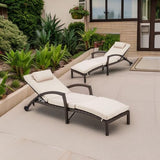 HOMREST Chaise Lounge Chairs Set of 2 for Outside - Photo 6