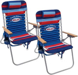 Tommy Bahama Hi-Boy 17" Seat Height 4-Position Lace-Up Suspension Folding Beach Backpack Chair - Photo 1