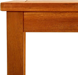 35.4x19.7x14.2 in Outdoor Coffee Table Solid Acacia Wood Rectangle Natural Brown Finish Low-Maintenance Patio Garden - Photo 7