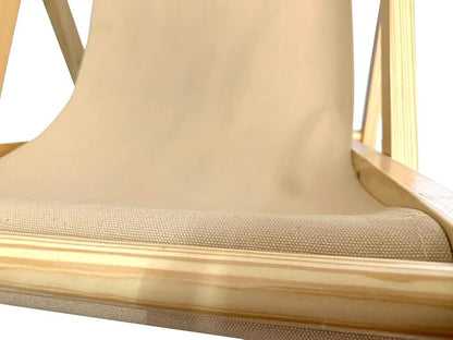 TBACW Chair Replacement Canvas, Beige, 47.24x17.32in, 220lbs Capacity-Only Cloth for Patio Lounge Beach Reclining Sling Chair