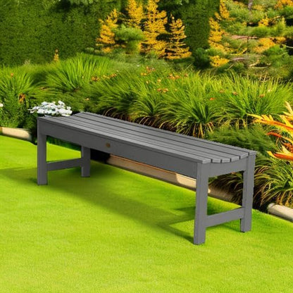 highwood Lehigh Picnic Garden Bench, 5 feet, Coastal Teak