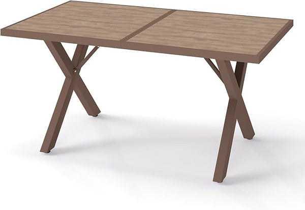 Aluminum Outdoor Dining Table - All-Weather Exposure - Photo 1