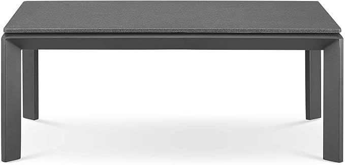 Modway Riverside Aluminum Outdoor Patio Coffee Table in Gray - Photo 4