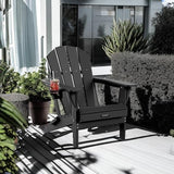 MUCHENGHY Folding Adirondack Chairs Patio Chairs Outdoor Adirondack Chair Weather Resistant Chair for Patio, Outside - Photo 6
