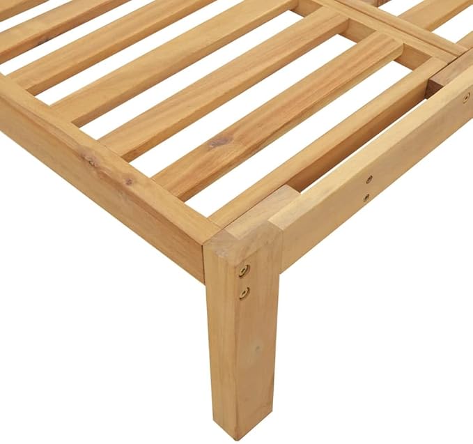 vidaXL 3 Piece Garden Pallet Sofa Set and Cushions Acacia Wood, Garden Table and Chair Set, Balcony Furniture Set - Photo 4