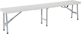 Office Star Resin Furniture for Indoor or Outdoor Use, Single, Fold in Half 6 Foot Bench - Photo 1