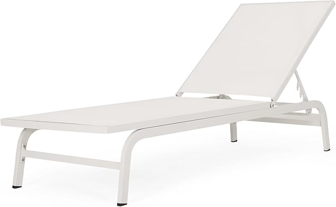 Outdoor Chaise Lounge (Set of 2) (White)