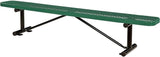 Global Industrial 8'L Heavy Duty Expanded Metal Mesh Flat Bench with Steel Frame, Portable Outdoor Bench - Photo 1