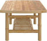 Natural Bamboo Garden Coffee Table Outdoor Furniture with Durable Construction and Easy-to-Clean Surface for - Photo 5