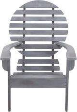 Solid Acacia Wood Adirondack Chair for Outdoor Relaxation - Photo 3