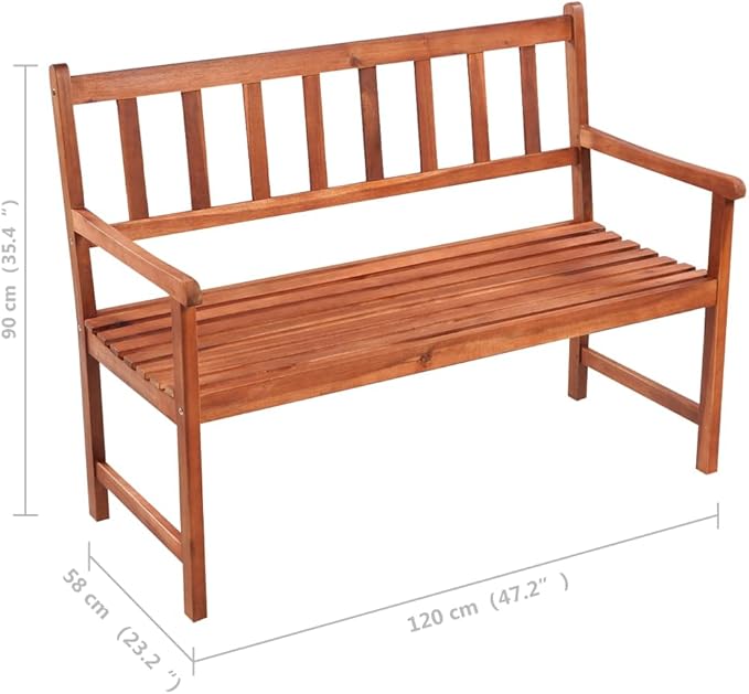 Patio Bench, Outdoor Sofas, Off-Site Benches for Garden, Porch, Park, Front Door, Balcony, Outdoor, Lawn, Patio - Photo 2