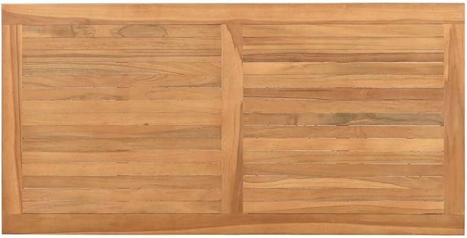 Modern Outdoor Coffee Table Solid Teak Wood 43.31x21.65x17.72 in Brown Patio Cocktail Table Weather Resistant for Garden Balcony Porch