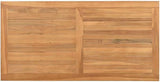 Modern Outdoor Coffee Table Solid Teak Wood 43.31x21.65x17.72 in Brown Patio Cocktail Table Weather Resistant for - Photo 8