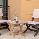 Teak Wood Folding 20”-Inch Outdoor Coffee Table - Perfect for Camping & Outdoor Entertaining - Ideal for Backyard - Photo 2